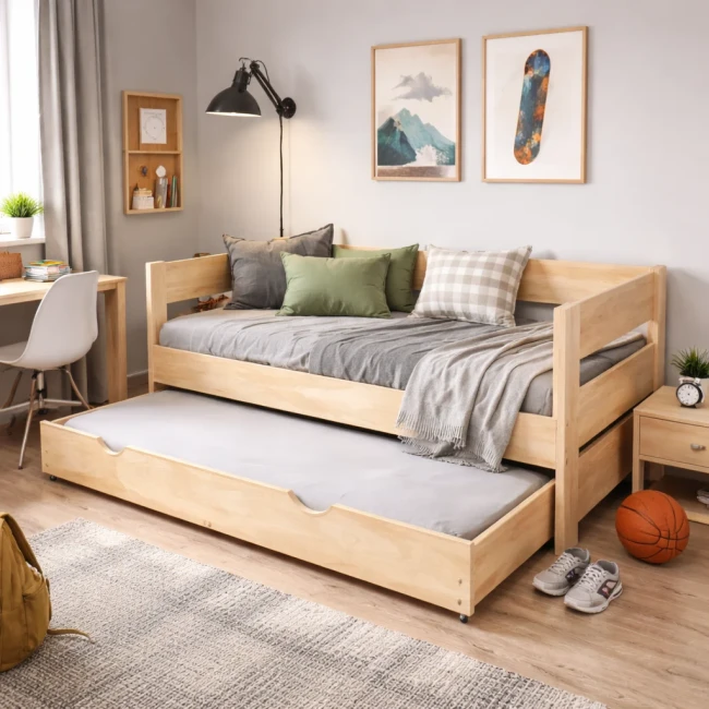 Łóżko młodzieżowe Jurek Duo dla 2 osób