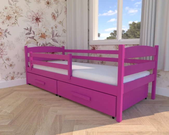 Łóżko dla dziewczynki kolor róż,Julia Premium od producenta Valor Meble