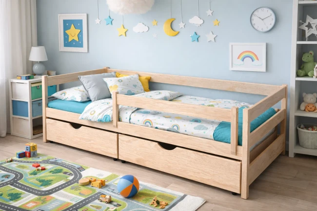 Łóżko dziecięce z barierką Mini