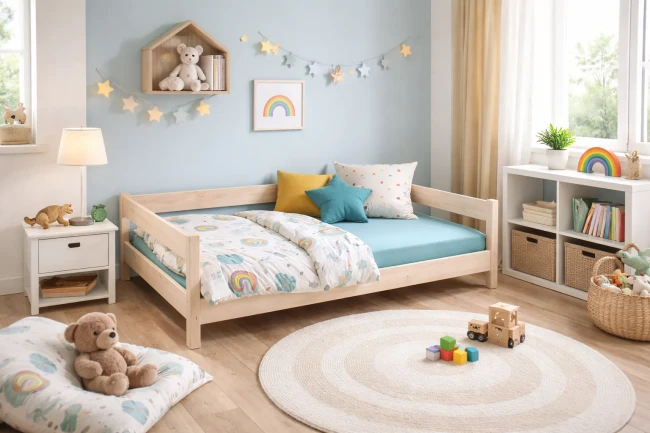 Łóżko dla 5 latka drewno
