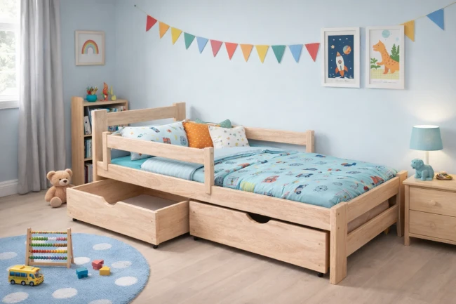 Łóżko dla dziecka drewniane Paweł 2