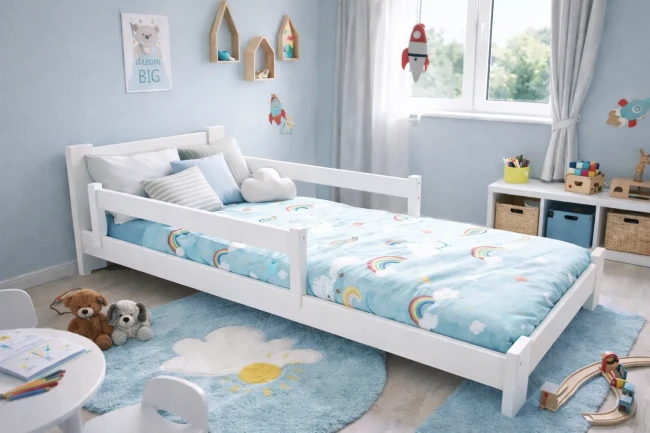 Łóżko dostępne w wielu kolorach i rozmiarach dla maluszka
