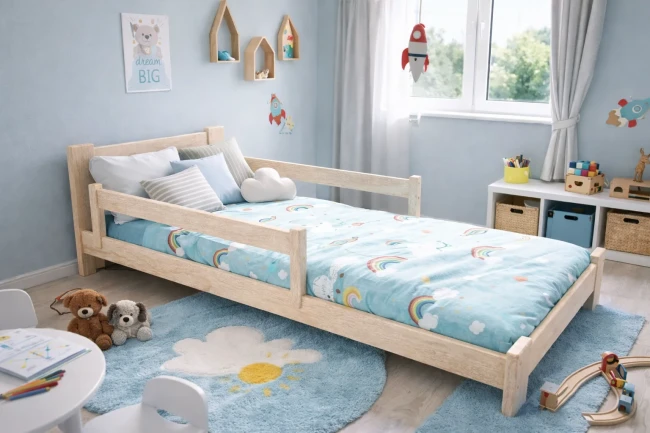 Łóżko przeznaczone dla małego dziecka
