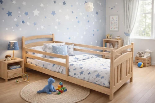 Łóżko - TADEK LOW PREMIUM kolor sosna