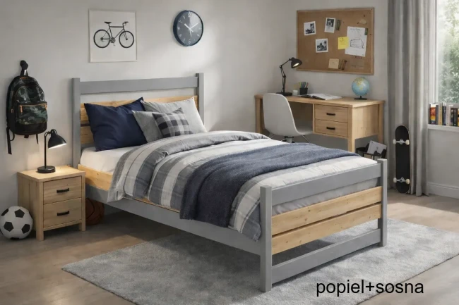 Łóżko do pokoju młodzieżowego pasujące do wystroju Felix