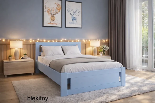 Łóżko w pokoju nastolatka Net Premium kolor błękit