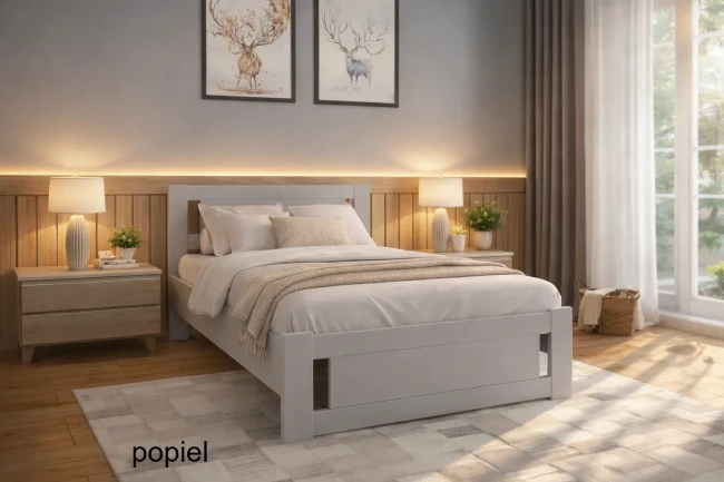 Łóżko dla studenta Net Premium drewniane solidne łóżko od producenta Valor Meble