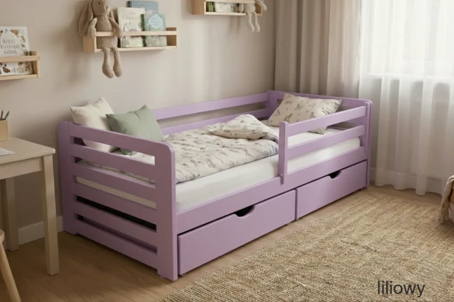Łóżko dziecięce Lili Premium drewno sosnowe bez sęków Valor Meble