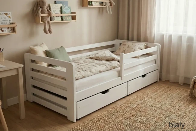 Solidne łóżko z drewna sosnowego rozmiary od 140x70 do 200x120