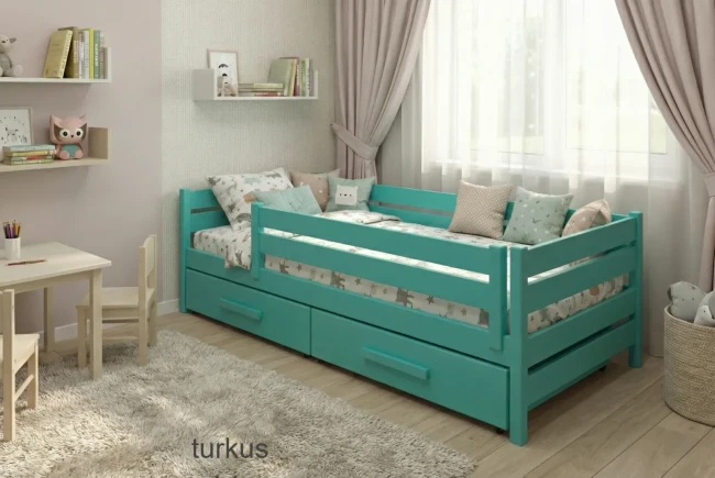 Solidne łóżko z drewna sosnowego bez sęków – konstrukcja premium Valor Meble