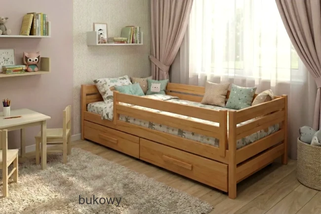 Łóżko dziecięce Marry Classic z materacem w pokrowcu Aloe Vera – bezpieczny transport Valor Meble.