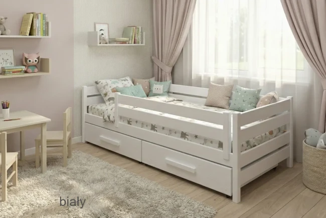 Łóżko dla chłopca i dziewczynki model Marry Classic, dostępne w 21 kolorach – producent Valor Meble.