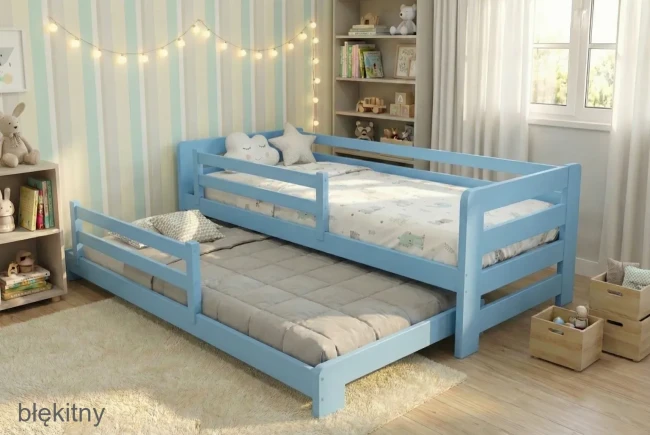 Rozsuwane łóżko dla rodzeństwa Jasio Low szeroki wybór rozmiarów od 140x70 do 200x120