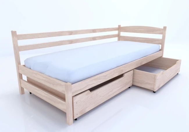 Nowoczesna leżanka drewniana Clara Premium do pokoju młodzieżowego