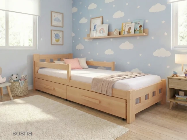 Wygodne miejsce do spania dla chłopca lita sosna Warszawa