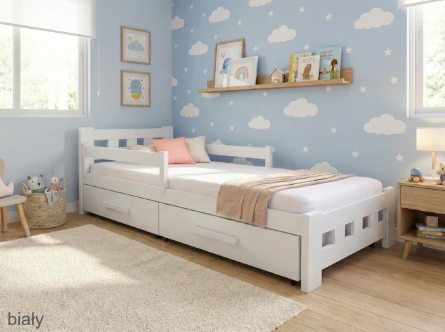 Solidne łóżko z litej sosny 90x200 do pokoju chłopca Łódź