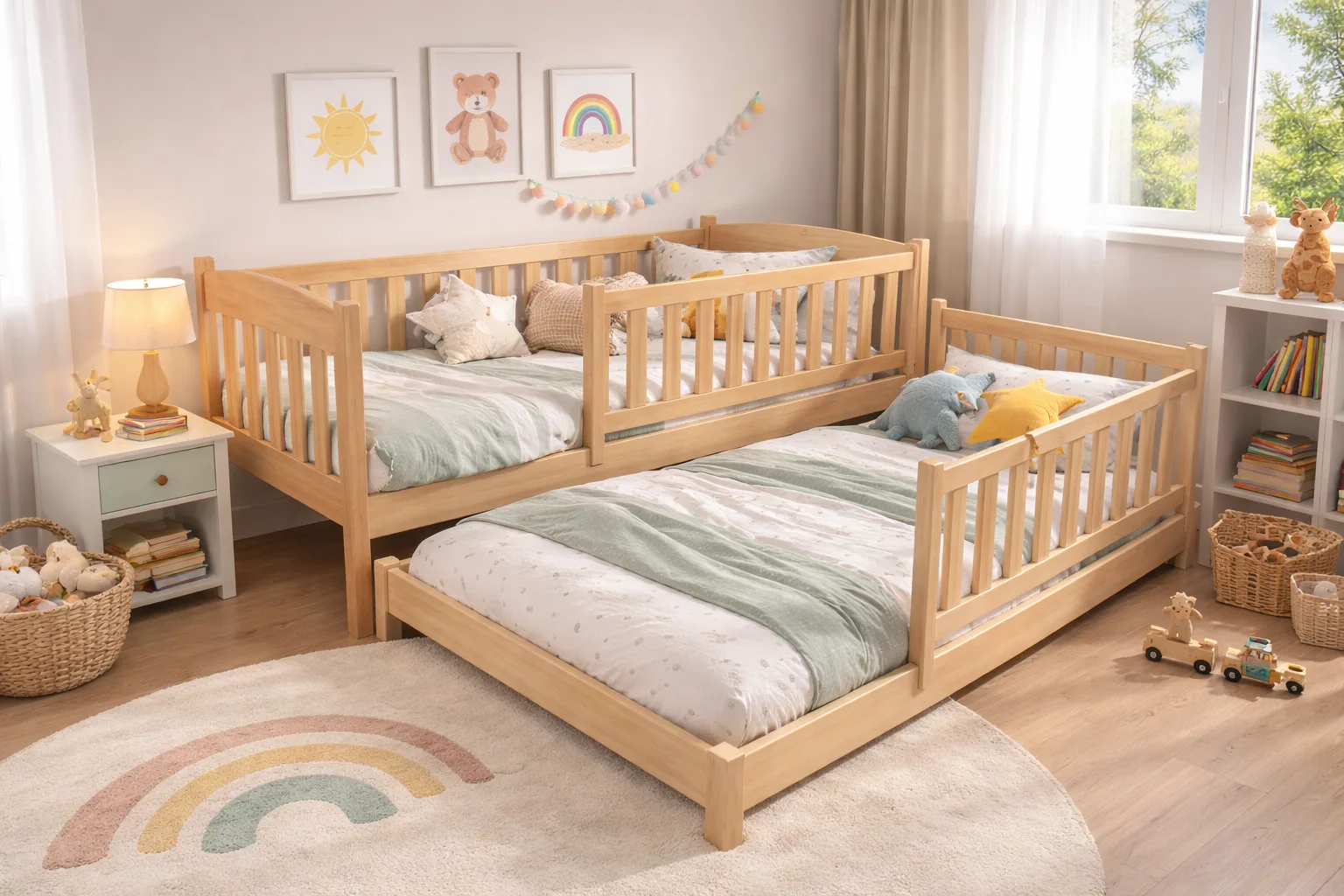 Niskie łóżka dla dzieci z barierkami – dlaczego to najlepszy wybór dla Twojego malucha?